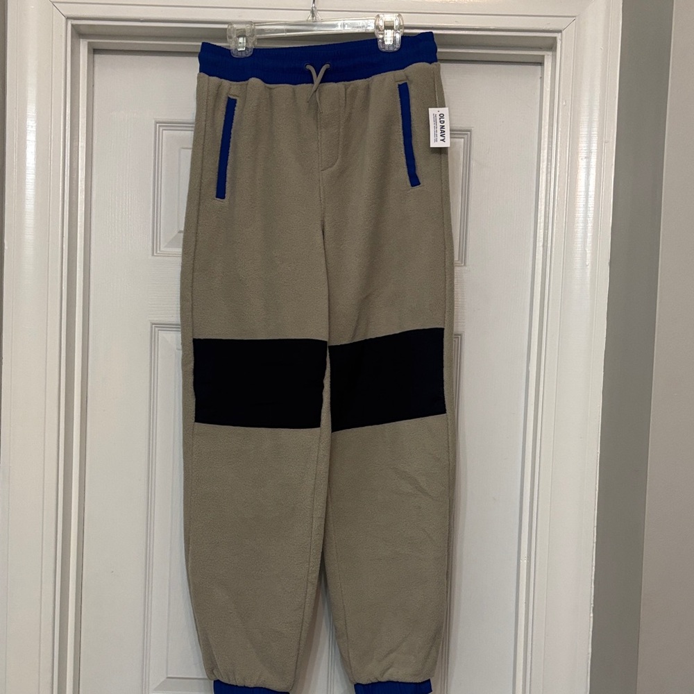 Old Navy Kids Tan and Blue Sweatpants
